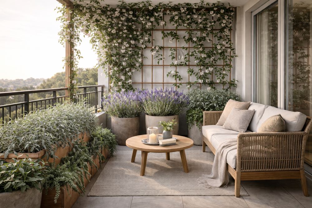 Αστική φύτευση σε μπαλκόνια με λίγο ήλιο! 3.mesogiako mpalkoni khpouros